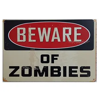 MARQUISE & LOREAN | Decorative Plates Vintage Metal Beware of Zombies. Posters Wall
MARQUISE & LOREAN | Decorative Plates Vintage Metal Beware of Zombies. Posters Wall