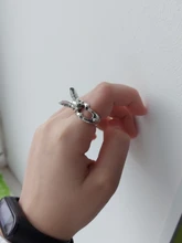 Ajustable QIAMNI Vintage Hippie Chic conejo hecho a mano conejo Animal nudillos anillos para las mujeres dije para chicas regalo de joyería de moda