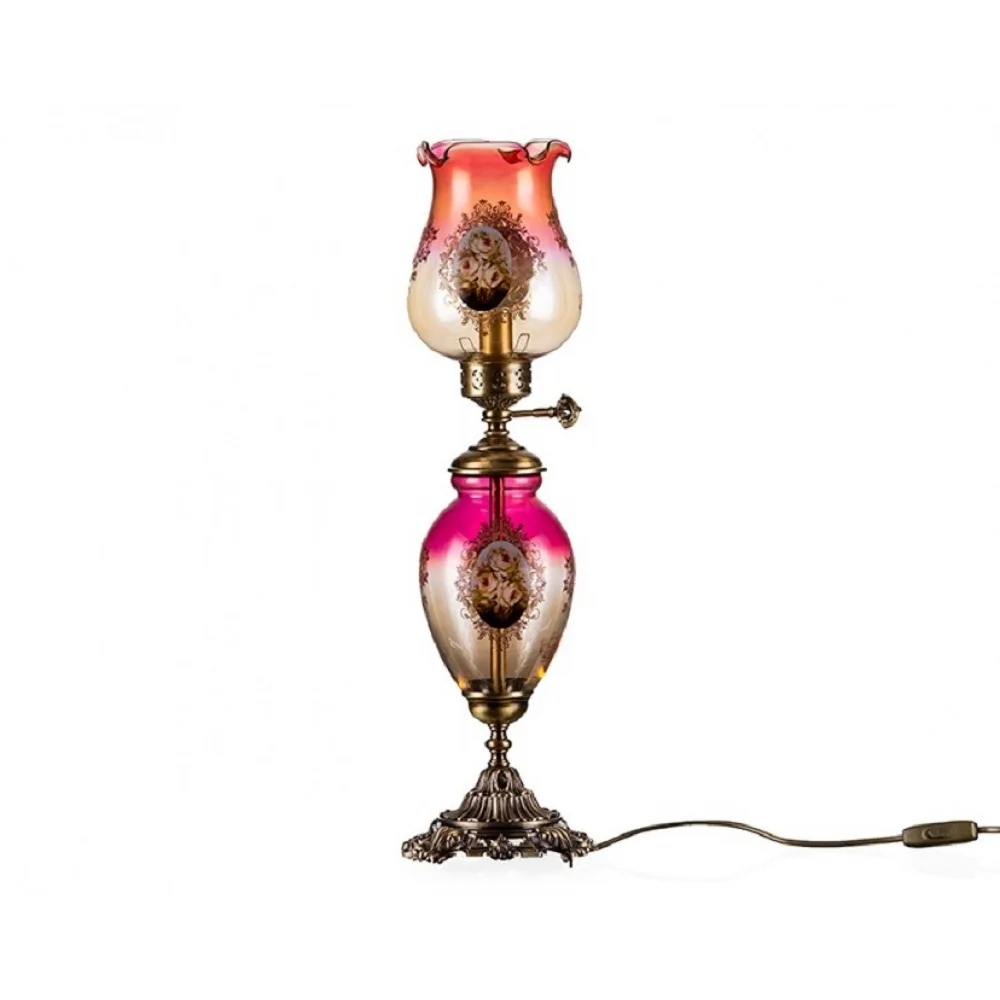 QUALITY TURKISH and ITALIAN DESIGN - PORIO AHD-2002 BRONZE BURGUNDY COLOUR AMBER LAMP WITH METAL STAND - 60 CM - INCLUDED CARGO
QUALITY TURKISH and ITALIAN DESIGN - PORIO AHD-2002 BRONZE BURGUNDY COLOUR AMBER LAMP WITH METAL STAND - 60 CM - INCLUDED CARGO