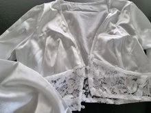 2020 Sexy encaje de mujer cuello en V Slim Fit Top elegante de dama de moda de verano Casual de manga larga blusa de satén camisas