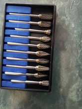 Cabezales de molienda de acero de tungsteno, juego de rebaba de carburo de tungsteno, material de diamante, accesorios dremel, 10 Uds.