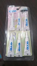 6 uds impermeable pestañas pegamento pestañas postizas extensión pasta adhesiva