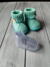 Patucos de plástico transparente para bebé, 10 Uds., zapatos para bebé, calcetines, muestra de pies, medias botas, zapatos transparentes de PVC