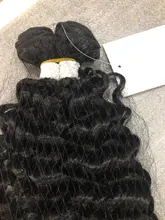 Pelo Rizado Afro, ondulado, sintético, resistente al calor, ondas profundas, extensiones de cabello, marrón, 2 unidades/lote, 26 pulgadas