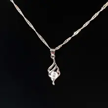 Colgante de joyas de plata de ley 925 con diseño de ala angular, conjunto de joyería con estilo coreano y cadena de 18