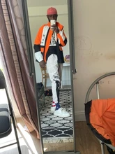 Pantalones Cargo de harén con bolsillos laterales para hombre, pantalón negro de Hip-Hop, informal, a la moda, ropa de calle, 2021 cintas