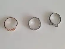 HOMOD-abalorios de anillo de plata de cristal para mujer, anillo redondo para el dedo de Cz transparente grande Diy, joyería de Color plateado para fiesta y boda