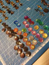 40 piezas 8mm 10mm 12mm Colores mixtos sirena pescado escala plana trasera Diamante de imitación redondo cabujón adorno Scrapbooking manualidades DIY