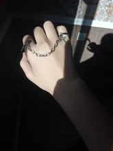 Anillos Punk Cool Hip Pop multicapa ajustables, Cruz y cadena, cuatro anillos abiertos de aleación para mujer y hombre, regalo de joyas de fiesta