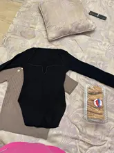 Suéteres tejidos nuevos para mujer, camisas de manga larga con cuello en V, jerseys de punto que combinan con todo, Tops de otoño y primavera