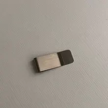 Clip plateado de acero inoxidable de alta calidad para dinero, bolsillo delgado de doble cara, porta tarjetas de crédito y identificación