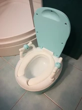 Niños bebé orinal asiento de entrenamiento desmontable no antideslizantes baño silla con tapa Panda de dibujos animados niños baño entrenador portátil orinal