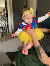 Vestido de bebé bonito para niña, disfraz de princesa para fiesta, conjunto de cumpleaños y Carnaval para bebé