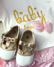 Zapatos de princesa con lazo para bebé recién nacido, suela suave, cuero sólido, hebilla de correa plana con tacón, 4 colores, 2018