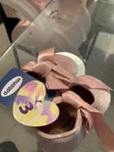 WEIXINBUY-Zapatos con lazo de Riband para bebé, zapatos de princesa de cuero PU, mocasines antideslizantes para primeros pasos para recién nacido