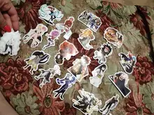 10/30/50 unids/pack de cola de hadas japonés pegatinas de Anime para nevera coche casco DIY caja de regalo bicicleta guitarra portátil Skate maletero