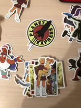 Animaciones de dibujos animados para niños, pegatinas de Futurama, grafiti personalizado, equipaje decorativo, impermeable, juguetes de pegatinas, 10/50 Uds.