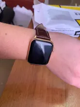 Correa para Apple watch 6, banda de 44mm, 40mm, hebilla de mariposa, Iwatch, 42mm, 38mm, pulsera de cuero para series 5 4 3 2 SE