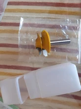 1PC de 45 grados de bloqueo de broca para ranuradora de inglete diámetro 1/4 /8mm mango de madera verde cortador para perforación de la carpintería herramientas