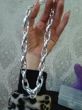 Gargantilla de cadena Punk para mujer, Collar de estilo Hip Hop, grande, grueso, de aluminio, dorado, cadena gruesa, joyería