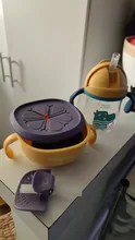 BC Babycare-fuente de alimentación de bebé 3 en 1, aperitivo, tazón de sopa con pajita, platos de aprendizaje infantiles, tazón con mango de succión, vajilla, tazón de aperitivos de pétalos