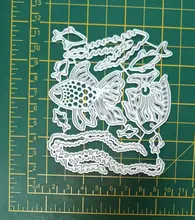 AliliArts-troqueles de corte de Metal, Coral y pez, álbum para recortes de fotos, grabado decorativo, tarjetas de papel, manualidades, troquelado, 2020