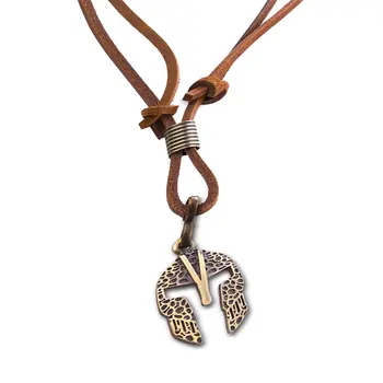 Angemiel Men Gladiator Roll Core Vikings Steel Leather Necklace
Angemiel Men Gladiator Roll Core Vikings Steel Leather Necklace