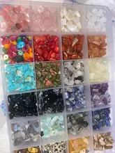 1323 Uds. Kit de cuentas de piedras preciosas irregulares con cuentas espaciadoras cierres de langosta anillos de salto elásticos para suministros de joyería DIY