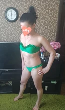 RUUHEE-Bikini Bandeau para mujer, traje de baño con volantes Sexy, conjunto de Bikini con Push-Up, bañador de leopardo brasileño para mujer 2021