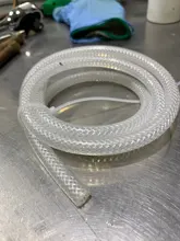 Tubo de silicona de grado alimenticio, manguera de goma Flexible de diámetro de salida de 4, 6, 8, 10, 12, 16, 20 y 28mm, 1M