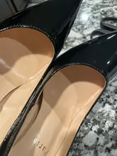 Zapatos de tacón alto de charol para mujer, zapatillas clásicas de suela roja de 12cm con punta puntiaguda, súper fino, para verano, 2020