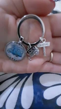 Llavero bonito de Camper Wagon, llavero de Camping I Love, Signpost de remolque, regalo de recuerdo de viaje de vacaciones, nuevo