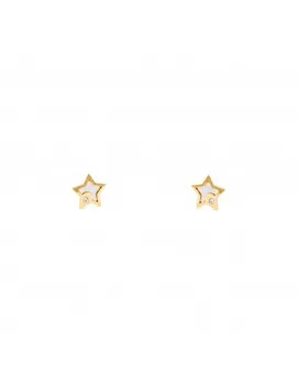 Gold earrings Girl Star background nacar and circon (9kts)
Gold earrings Girl Star background nacar and circon (9kts)