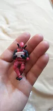 Figura DE ACCIÓN DE Deadpool 2 DE x-men de Marvel de Disney, figura sentada de postura de Anime en miniatura, Mini muñeca de decoración, colección de PVC, modelo de Juguetes