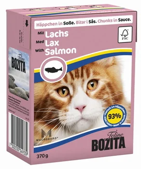 Bozita pieces in cat sauce with salmon 0,37 kg x 6 PCs
Bozita pieces in cat sauce with salmon 0,37 kg x 6 PCs