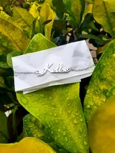 Atoztide 2019 personalizada nombre personalizado pulsera para mujer oro encantos de acero inoxidable grabado escritura tobillera Love regalo