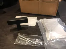 RUNBAZEF-tiradores para armario, manijas cuadradas modernas en T para cocina, baño, armario, cajón, Hardware