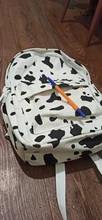 Mochila de lona con estampado de leche de vaca para mujer, mochila escolar para uso diario para estudiantes y niñas, accesorios para exteriores, suministros