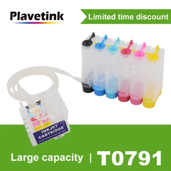 

Plavetink T0791 CISS Ink Tank System For Epson Stylus Photo 1400 1500W P50 Artisan 1430 PX650 Printer With Reset Chip