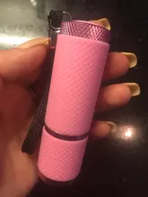 Mini lámpara portátil UV 9 LED Morado para secado de uñas, linterna para esmalte de uñas en Gel artístico, herramientas de máquina