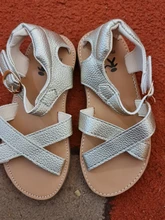 Sandalias cruzadas suaves para niños y niñas, zapatos de verano, de cuero, para exteriores, 2020