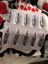 Biomaser-Cartucho para tatuar, agujas para delinear, maquillaje para ceja, pluma de tatuaje, suministros 1/3/5/9/11/13/15RL, 10 Uds.