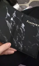 Travel-Id-Case Wallet Designer Passport-Cover Marble-Pattern Women Fashion 1PC PU