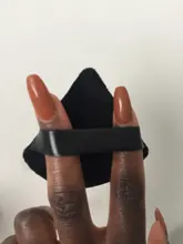 Esponjilla en polvo triangular de terciopelo, 1/2 Uds., Mini esponja de Maquillaje facial, cosmética, suave, de algodón, para cara, lavable, ligera