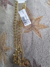 VKME-collar de cadena dorada en capas para mujer, gargantilla de eslabones cubanos Vintage, círculo geométrico, joyería 2021