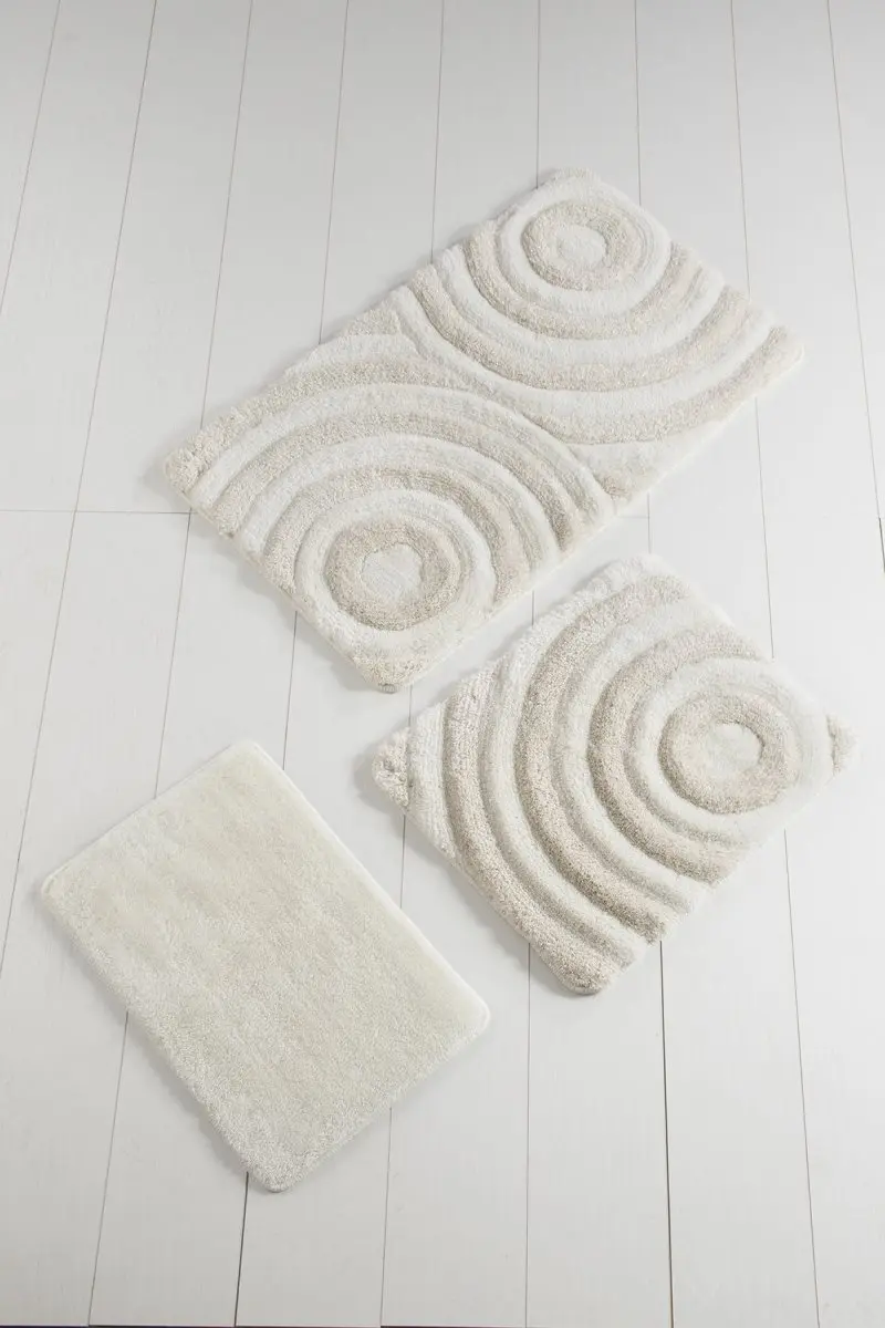 Bath Mat-mats | Mat Bath Mats Non Slip Anti Mould Mats Ivory Wave 3L Set 60X100 cm-50X60 Cm-40X60 Cm
Bath Mat-mats | Mat Bath Mats Non Slip Anti Mould Mats Ivory Wave 3L Set 60X100 cm-50X60 Cm-40X60 Cm