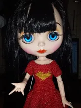 24 unids/lote 14mm Blyth muñeca ojos de Chips de vidrio delgado pupila ojo DIY accesorios BT109