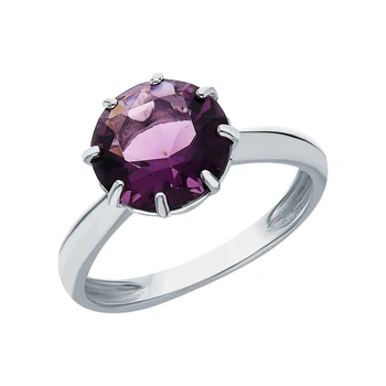 Silver ring with amethyst and jewelry glasses sunlight sample 925 
Silver ring with amethyst and jewelry glasses sunlight sample 925