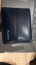 Cartera Vintage de cuero para hombre, monedero corto y delgado, tarjeteros, T002