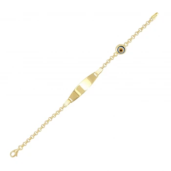 Evil eye Beaded Name Rewritable Platter Gold Child Bracelet 01-650-CMK086
Evil eye Beaded Name Rewritable Platter Gold Child Bracelet 01-650-CMK086